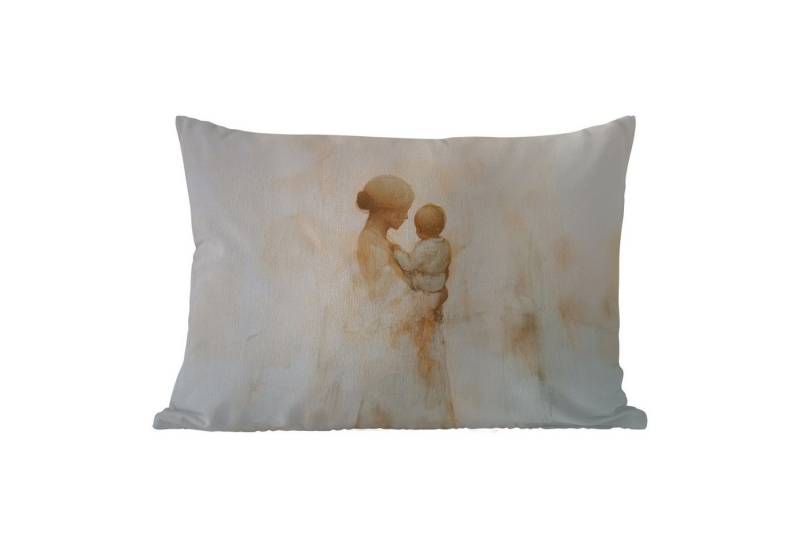 MuchoWow Dekokissen Kind - Mutter - Aquarellmalerei, Outdoor-Dekorationskissen, Kissen, Kissenbezug, 50x30 cm MuchoWow Dekokissen Kind - Mutter - Aquarellmalerei, Outdoor-Dekorationskissen, Kissen, Kissenbezug, 50x30 cm von MuchoWow
