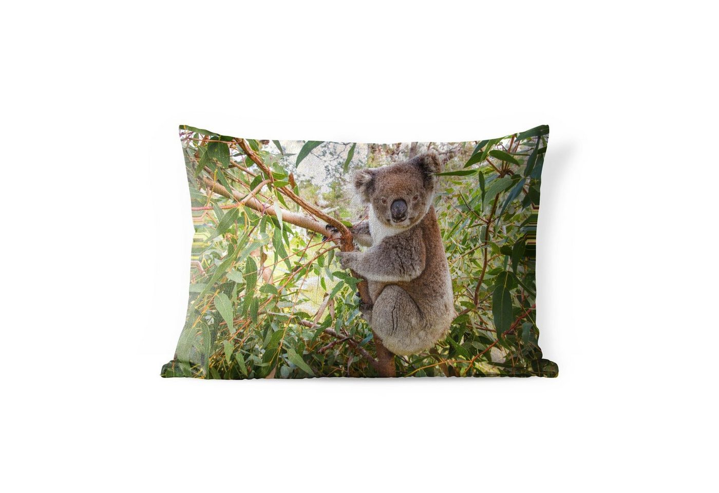 MuchoWow Dekokissen Koala - Blätter - Kinder - Jungen - Mädchen, Outdoor-Dekorationskissen, Kissen, Kissenbezug, 50x30 cm MuchoWow Dekokissen Koala - Blätter - Kinder - Jungen - Mädchen, Outdoor-Dekorationskissen, Kissen, Kissenbezug, 50x30 cm von MuchoWow