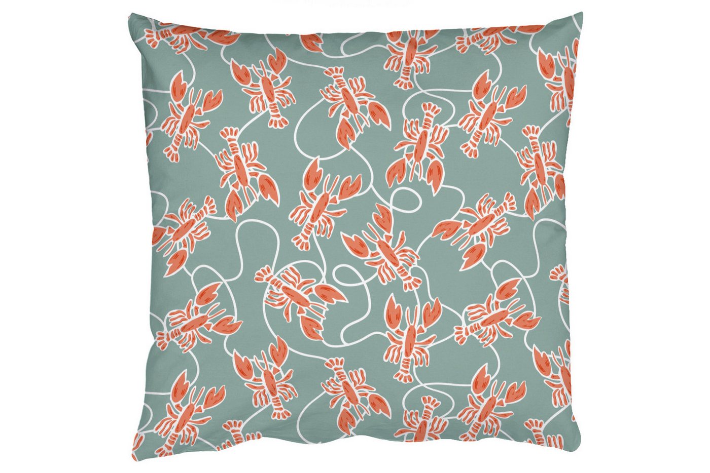 MuchoWow Dekokissen Kreeft - Groen - Patroon, Zierkissen mit Füllung für Wohnzimmer, Sofakissen, 40x40 cm MuchoWow Dekokissen Kreeft - Groen - Patroon, Zierkissen mit Füllung für Wohnzimmer, Sofakissen, 40x40 cm von MuchoWow