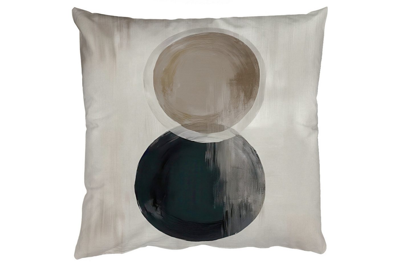 MuchoWow Dekokissen Kreise - Form - Beige - Abstrakt, Zierkissen mit Füllung für Wohnzimmer, Sofakissen, 40x40 cm MuchoWow Dekokissen Kreise - Form - Beige - Abstrakt, Zierkissen mit Füllung für Wohnzimmer, Sofakissen, 40x40 cm von MuchoWow
