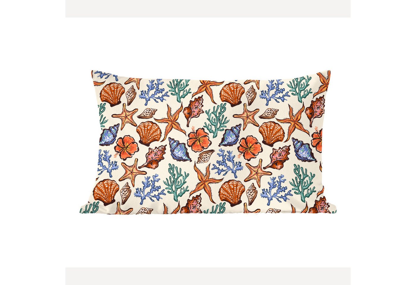 MuchoWow Dekokissen Küste - Meer - Sternfisch - Koralle, Dekoration, Zierkissen, Kissen mit Füllung, 50x30 cm MuchoWow Dekokissen Küste - Meer - Sternfisch - Koralle, Dekoration, Zierkissen, Kissen mit Füllung, 50x30 cm von MuchoWow