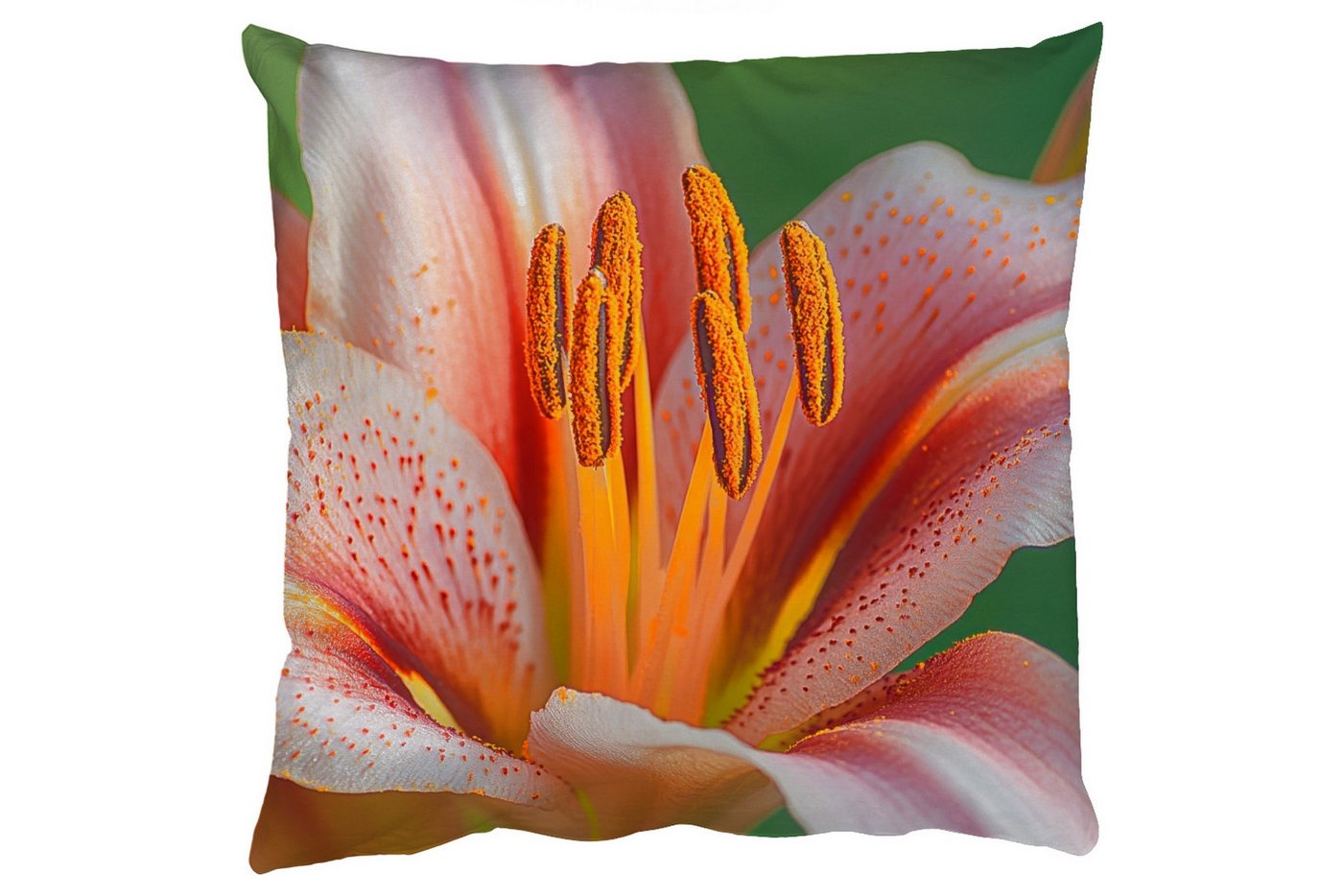 MuchoWow Dekokissen Lilie - Nahaufnahme - Hellrosa, Zierkissen mit Füllung für Wohnzimmer, Sofakissen, 40x40 cm MuchoWow Dekokissen Lilie - Nahaufnahme - Hellrosa, Zierkissen mit Füllung für Wohnzimmer, Sofakissen, 40x40 cm von MuchoWow