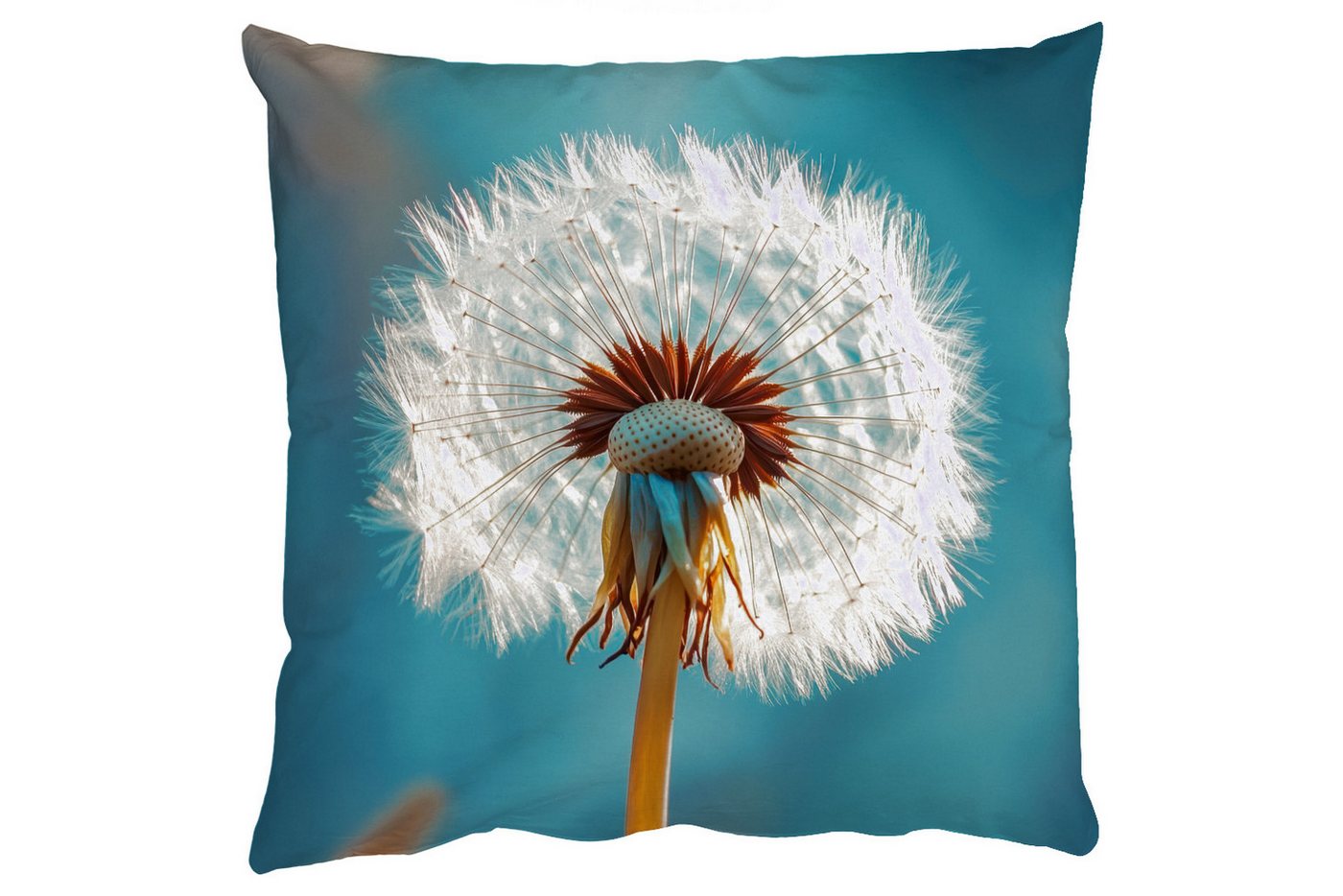 MuchoWow Dekokissen Löwenzahn - Natur - Blumen - Blau, Zierkissen mit Füllung für Wohnzimmer, Sofakissen, 40x40 cm MuchoWow Dekokissen Löwenzahn - Natur - Blumen - Blau, Zierkissen mit Füllung für Wohnzimmer, Sofakissen, 40x40 cm von MuchoWow