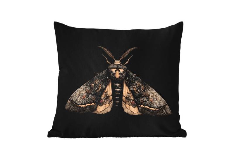 MuchoWow Dekokissen Motte - Blättrig - Grau, Kissenbezüge, Kissenhülle, Kissen, Outdoor, 40x40 cm MuchoWow Dekokissen Motte - Blättrig - Grau, Kissenbezüge, Kissenhülle, Kissen, Outdoor, 40x40 cm von MuchoWow