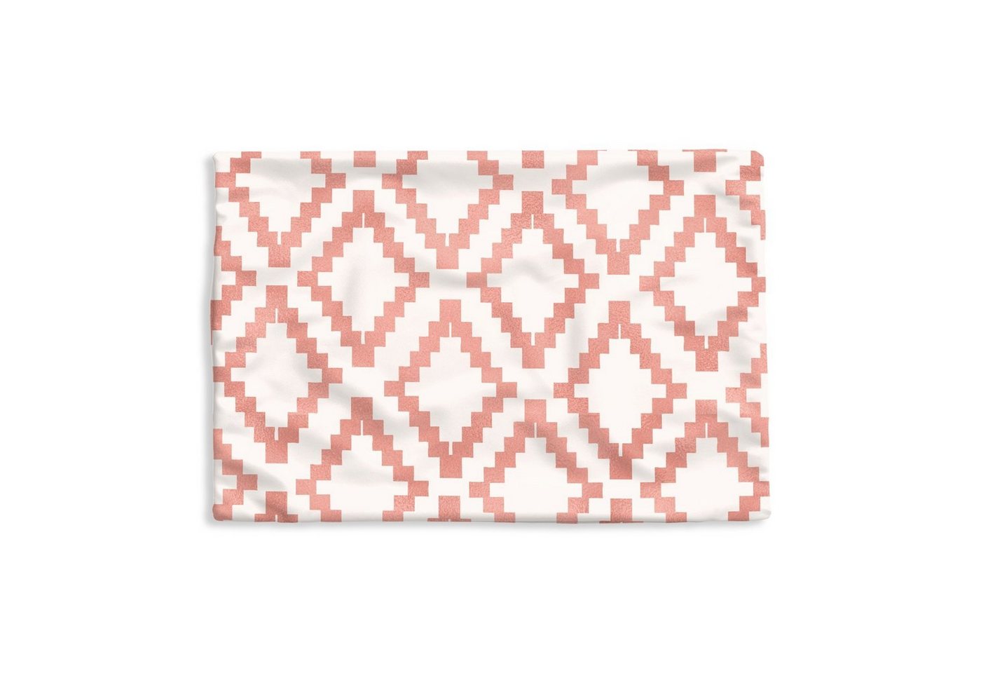 MuchoWow Dekokissen Muster - Luxus - Weiß - Rosa, Kissenbezug für Sofa, Dekorationkissen, Kissenhüllen, 50x30 cm von MuchoWow