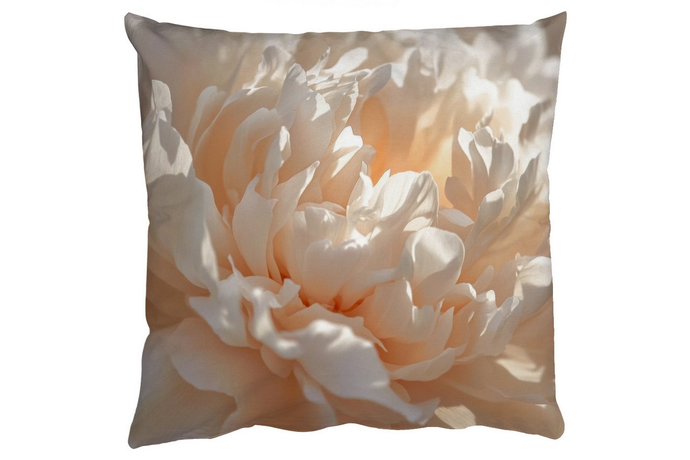 MuchoWow Dekokissen Nahaufnahme - Pfingstrose - Hellrosa, Zierkissen mit Füllung für Wohnzimmer, Sofakissen, 40x40 cm MuchoWow Dekokissen Nahaufnahme - Pfingstrose - Hellrosa, Zierkissen mit Füllung für Wohnzimmer, Sofakissen, 40x40 cm von MuchoWow