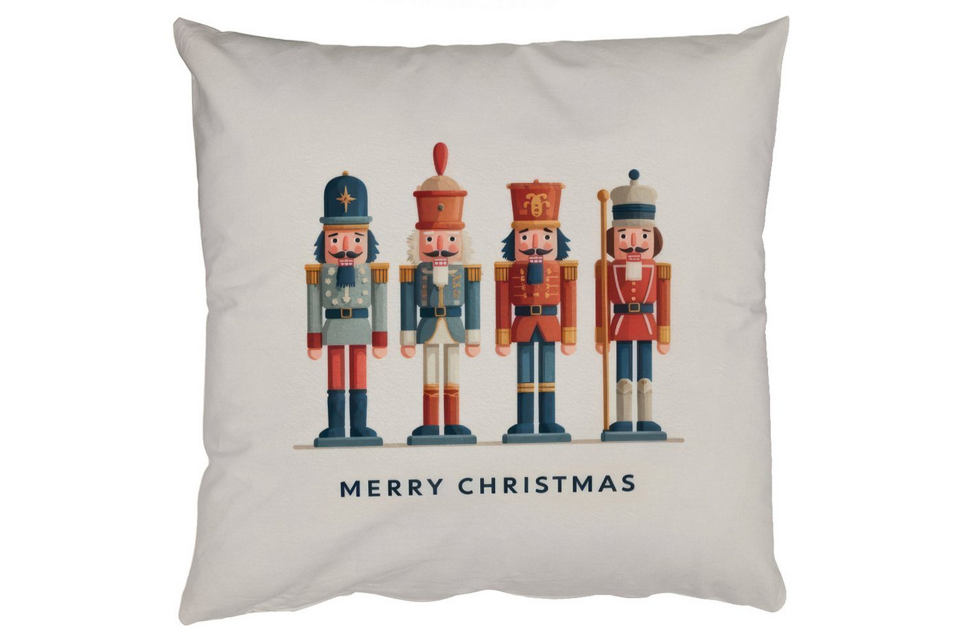 MuchoWow Dekokissen Nussknacker - Minimalistisch - Weihnachten - Beige, Zierkissen mit Füllung für Wohnzimmer, Sofakissen, 40x40 cm MuchoWow Dekokissen Nussknacker - Minimalistisch - Weihnachten - Beige, Zierkissen mit Füllung für Wohnzimmer, Sofakissen, 40x40 cm von MuchoWow