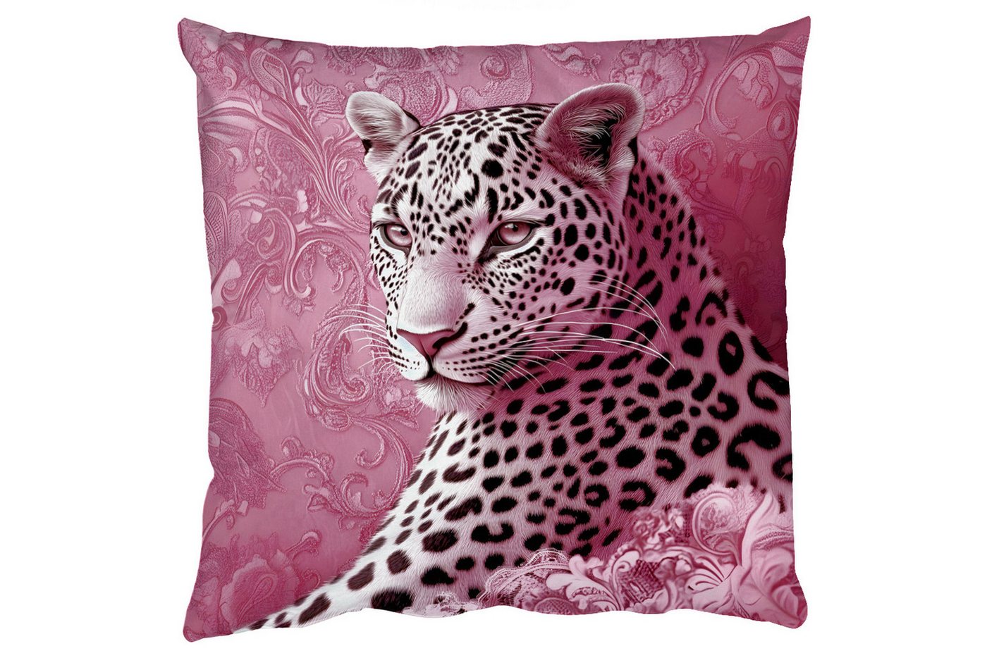 MuchoWow Dekokissen Panther - Deluxe - Rosa, Zierkissen mit Füllung für Wohnzimmer, Sofakissen, 40x40 cm MuchoWow Dekokissen Panther - Deluxe - Rosa, Zierkissen mit Füllung für Wohnzimmer, Sofakissen, 40x40 cm von MuchoWow