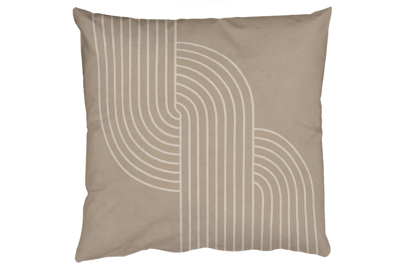 MuchoWow Dekokissen Parallele Linien - Leichte Textur - Beige, Zierkissen mit Füllung für Wohnzimmer, Sofakissen, 40x40 cm MuchoWow Dekokissen Parallele Linien - Leichte Textur - Beige, Zierkissen mit Füllung für Wohnzimmer, Sofakissen, 40x40 cm von MuchoWow