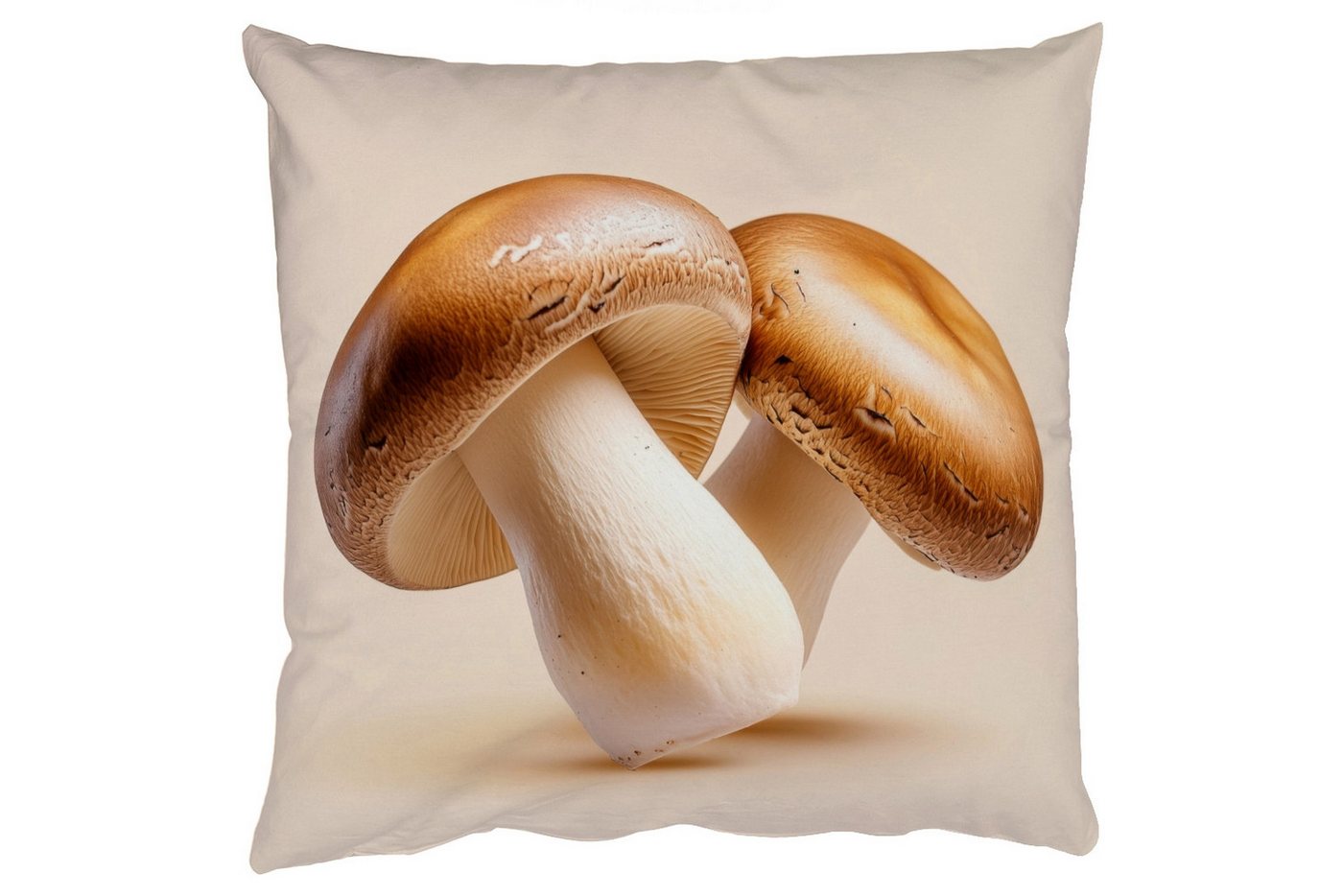 MuchoWow Dekokissen Pilze - Weich - Beige, Zierkissen mit Füllung für Wohnzimmer, Sofakissen, 40x40 cm MuchoWow Dekokissen Pilze - Weich - Beige, Zierkissen mit Füllung für Wohnzimmer, Sofakissen, 40x40 cm von MuchoWow