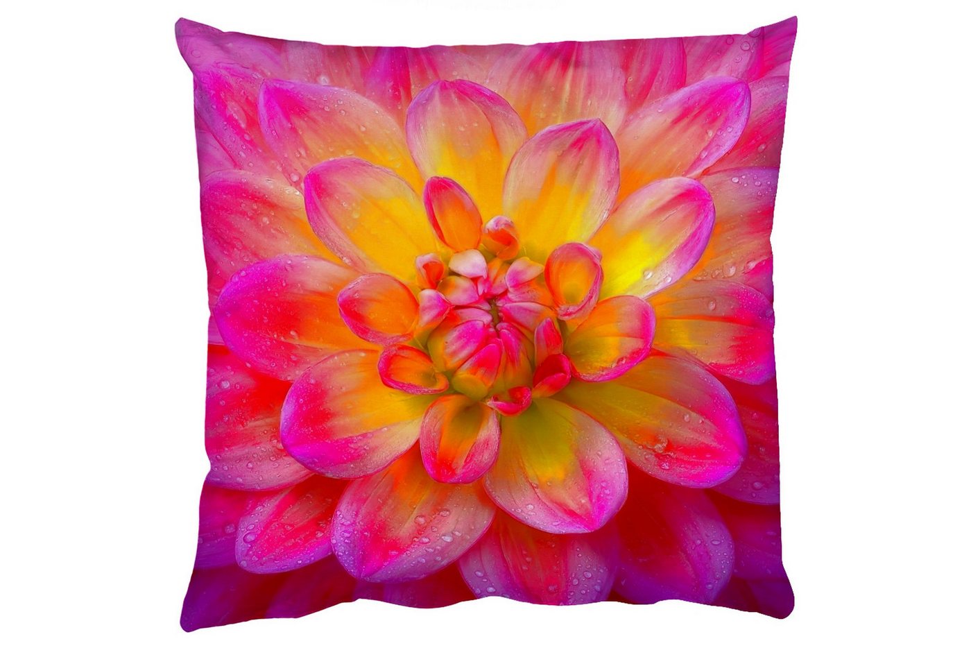 MuchoWow Dekokissen Rosa - Dahlie - Farbenfroh, Zierkissen mit Füllung für Wohnzimmer, Sofakissen, 40x40 cm MuchoWow Dekokissen Rosa - Dahlie - Farbenfroh, Zierkissen mit Füllung für Wohnzimmer, Sofakissen, 40x40 cm von MuchoWow