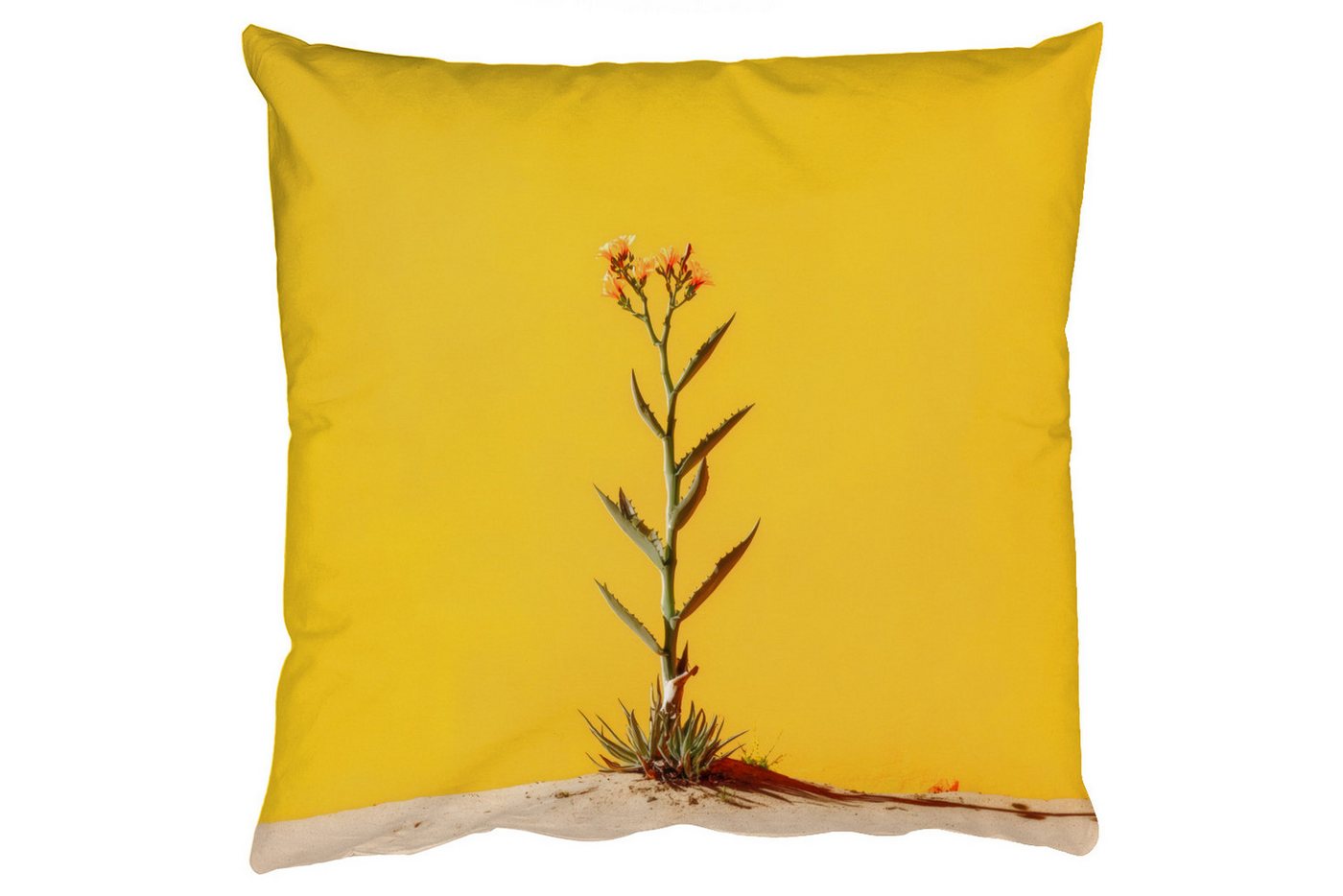 MuchoWow Dekokissen Sand - Pflanze - Gelb - Minimalistisch, Zierkissen mit Füllung für Wohnzimmer, Sofakissen, 40x40 cm MuchoWow Dekokissen Sand - Pflanze - Gelb - Minimalistisch, Zierkissen mit Füllung für Wohnzimmer, Sofakissen, 40x40 cm von MuchoWow
