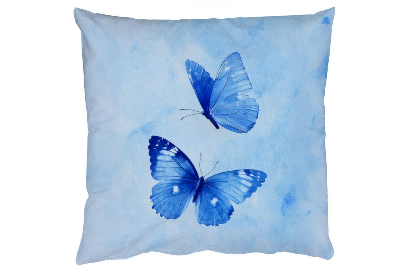 MuchoWow Dekokissen Schmetterlinge - Ornamental - Blau, Zierkissen mit Füllung für Wohnzimmer, Sofakissen, 40x40 cm MuchoWow Dekokissen Schmetterlinge - Ornamental - Blau, Zierkissen mit Füllung für Wohnzimmer, Sofakissen, 40x40 cm von MuchoWow