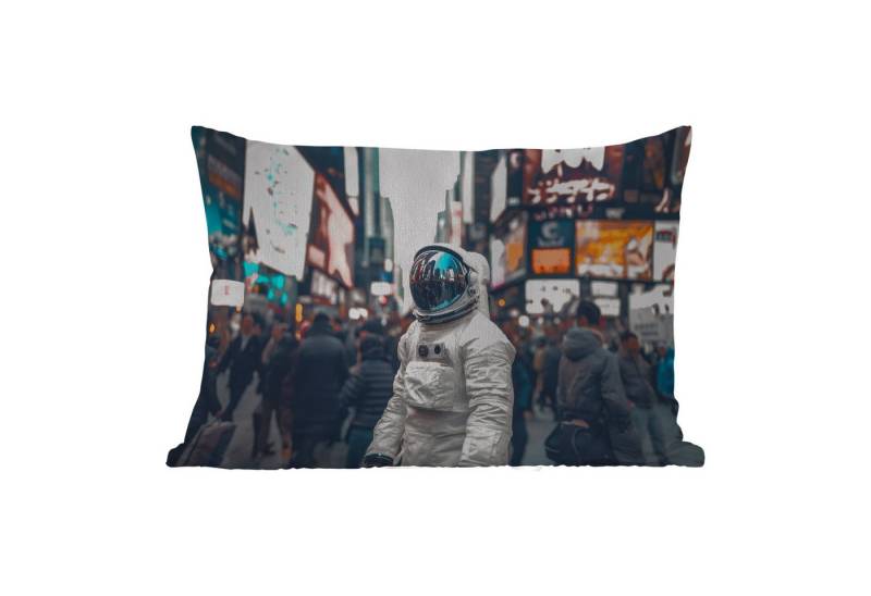 MuchoWow Dekokissen Stadt - Menschen - Astronaut - Weiß, Outdoor-Dekorationskissen, Kissen, Kissenbezug, 50x30 cm MuchoWow Dekokissen Stadt - Menschen - Astronaut - Weiß, Outdoor-Dekorationskissen, Kissen, Kissenbezug, 50x30 cm von MuchoWow