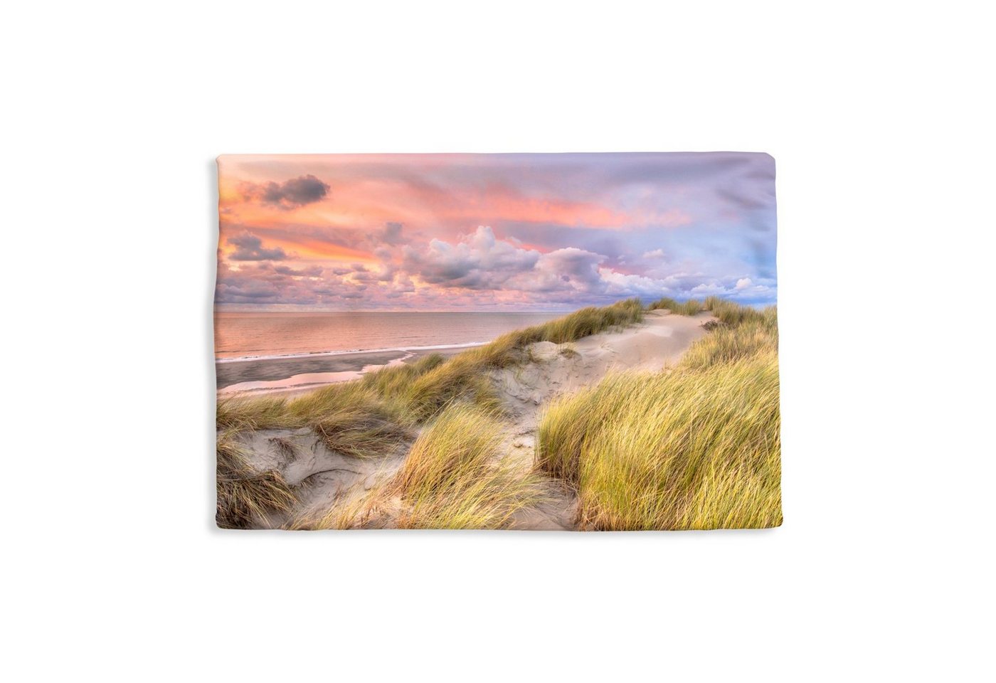 MuchoWow Dekokissen Strand - Meer - Düne - Sonnenuntergang, Kissenbezug für Sofa, Dekorationkissen, Kissenhüllen, 50x30 cm von MuchoWow