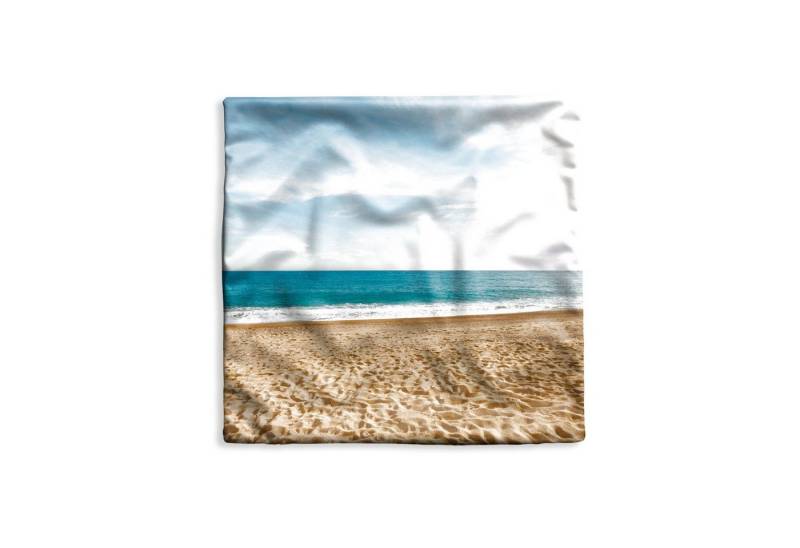 MuchoWow Dekokissen Strand - Sand - Meer, Kissenbezüge, Kissenhülle, Deko Kissenbezug, Kissen, 40x40 cm von MuchoWow