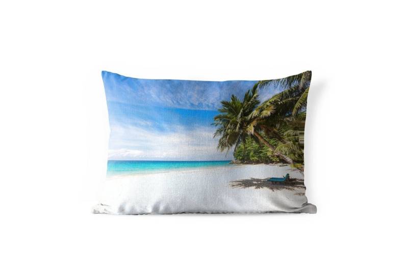MuchoWow Dekokissen Strand - Tropen - Meer, Outdoor-Dekorationskissen, Kissen, Kissenbezug, 50x30 cm von MuchoWow