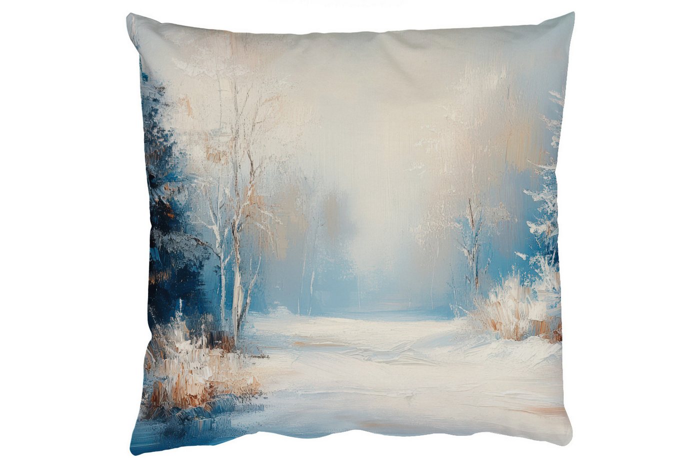 MuchoWow Dekokissen Wald - Winter - Natur - Abstrakt - Schnee, Zierkissen mit Füllung für Wohnzimmer, Sofakissen, 40x40 cm MuchoWow Dekokissen Wald - Winter - Natur - Abstrakt - Schnee, Zierkissen mit Füllung für Wohnzimmer, Sofakissen, 40x40 cm von MuchoWow