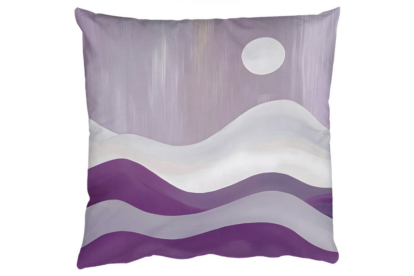 MuchoWow Dekokissen Wellen - Hügel - Abstrakt - Lila, Zierkissen mit Füllung für Wohnzimmer, Sofakissen, 40x40 cm MuchoWow Dekokissen Wellen - Hügel - Abstrakt - Lila, Zierkissen mit Füllung für Wohnzimmer, Sofakissen, 40x40 cm von MuchoWow