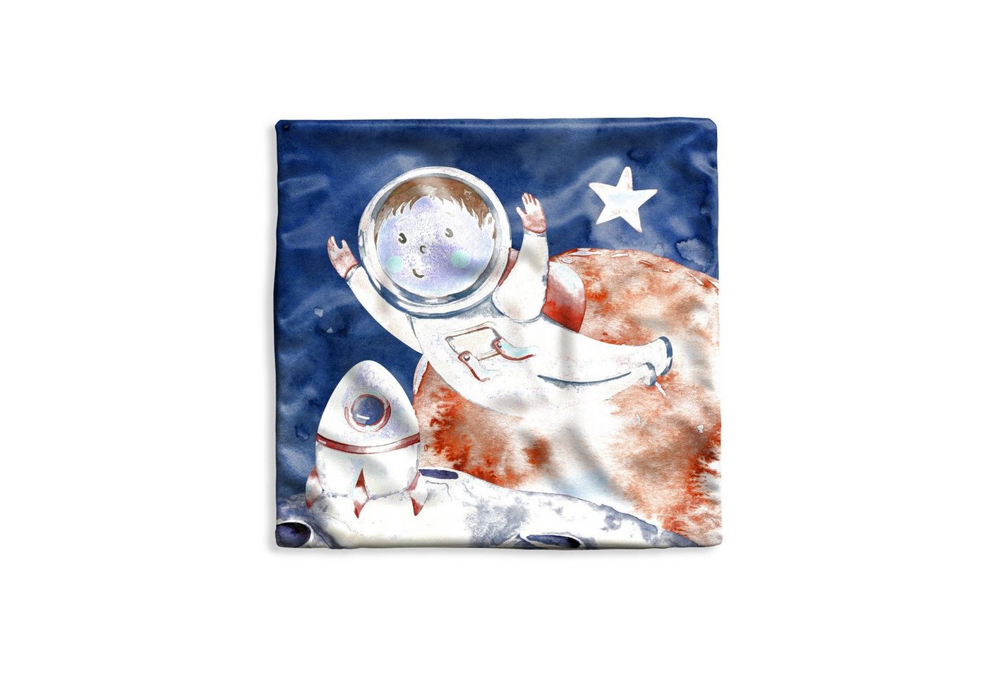 MuchoWow Dekokissen Weltraum - Mond - Rakete - Jungen - Mädchen - Kinder, Kissenbezüge, Kissenhülle, Deko Kissenbezug, Kissen, 40x40 cm MuchoWow Dekokissen Weltraum - Mond - Rakete - Jungen - Mädchen - Kinder, Kissenbezüge, Kissenhülle, Deko Kissenbezug, Kissen, 40x40 cm von MuchoWow