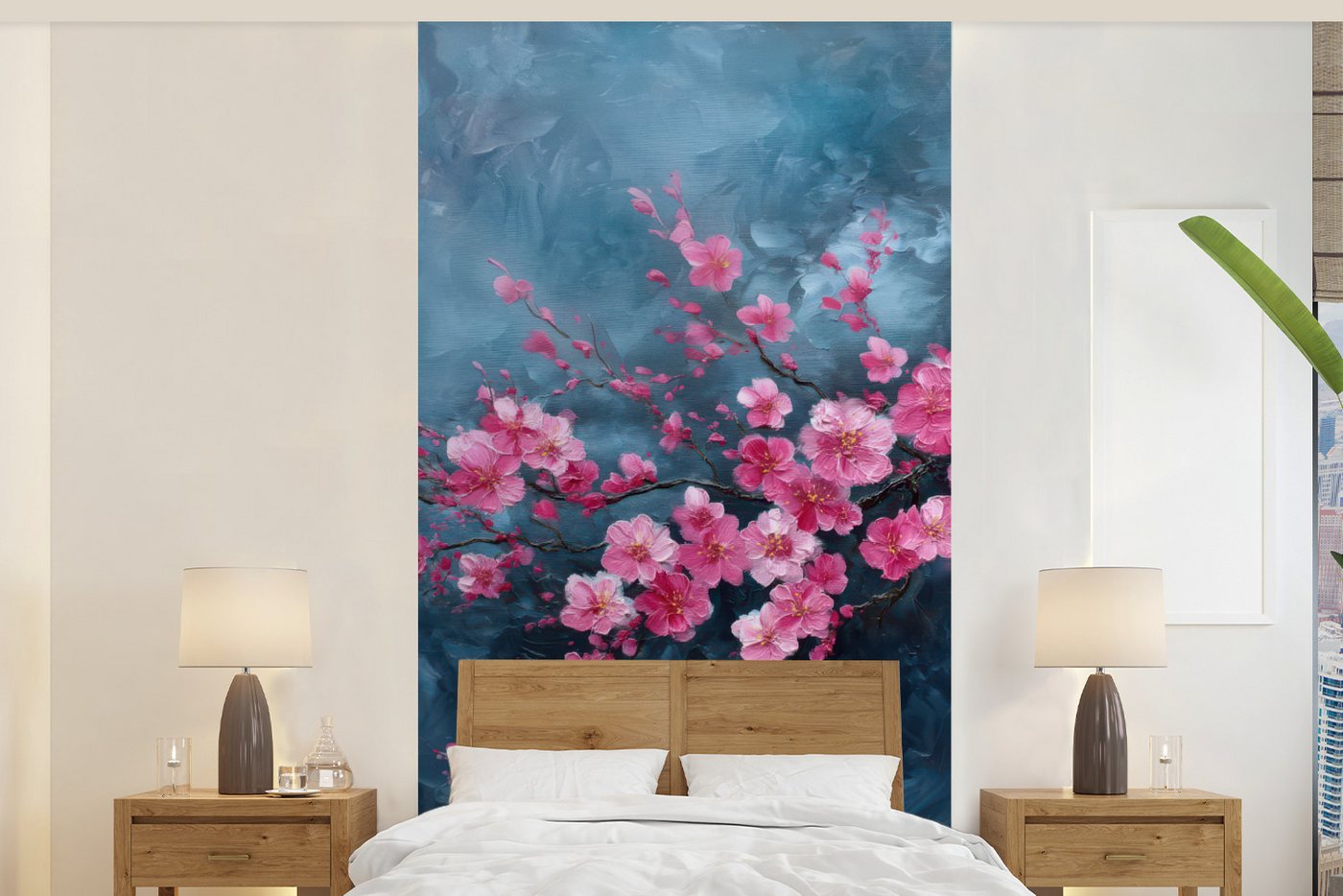 MuchoWow Fototapete Blume - Blüten - Rosa - Abstrakt, Matt, bedruckt, Vliestapete für Wohnzimmer Schlafzimmer Küche, Fototapete, 120x240 cm MuchoWow Fototapete Blume - Blüten - Rosa - Abstrakt, Matt, bedruckt, Vliestapete für Wohnzimmer Schlafzimmer Küche, Fototapete, 120x240 cm von MuchoWow