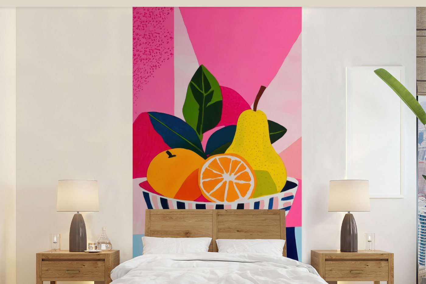 MuchoWow Fototapete Obst - Abstrakter Hintergrund - Rosa, Matt, bedruckt, Vliestapete für Wohnzimmer Schlafzimmer Küche, Fototapete, 120x240 cm MuchoWow Fototapete Obst - Abstrakter Hintergrund - Rosa, Matt, bedruckt, Vliestapete für Wohnzimmer Schlafzimmer Küche, Fototapete, 120x240 cm von MuchoWow