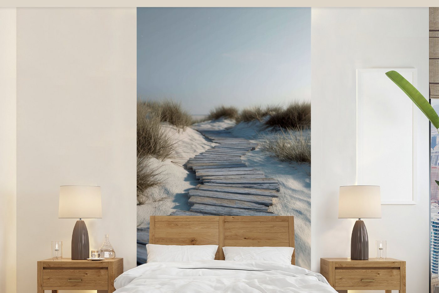 MuchoWow Fototapete Pfad - Regale - Dünen - Gras, Matt, bedruckt, Vliestapete für Wohnzimmer Schlafzimmer Küche, Fototapete, 120x240 cm MuchoWow Fototapete Pfad - Regale - Dünen - Gras, Matt, bedruckt, Vliestapete für Wohnzimmer Schlafzimmer Küche, Fototapete, 120x240 cm von MuchoWow