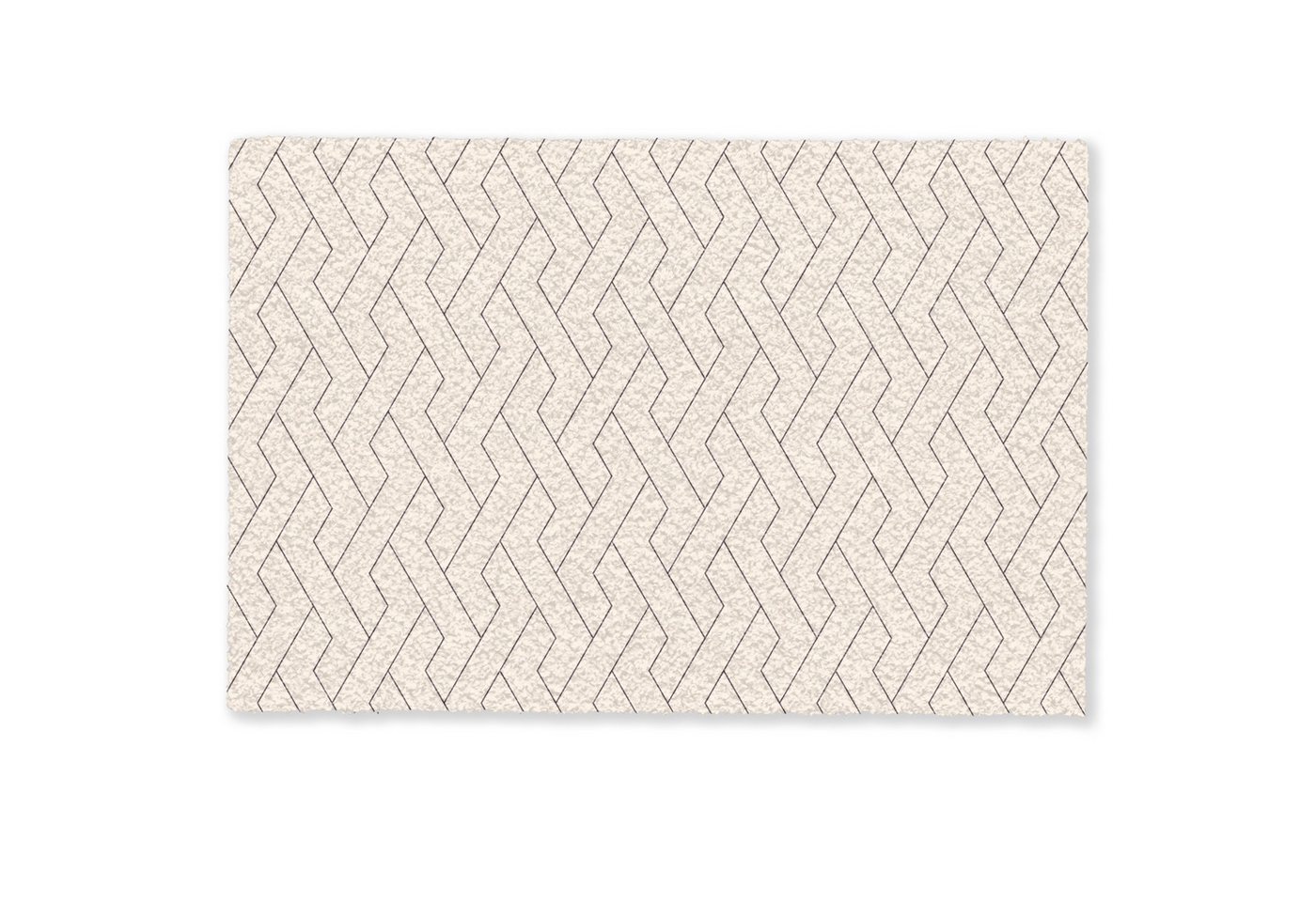 MuchoWow Fußmatte Beige - Zickzack - Muster, Rechteckig, innen Schmutzfangmatte, Tür, Schmutzfänger Flur, Teppich, 60x40 cm MuchoWow Fußmatte Beige - Zickzack - Muster, Rechteckig, innen Schmutzfangmatte, Tür, Schmutzfänger Flur, Teppich, 60x40 cm von MuchoWow