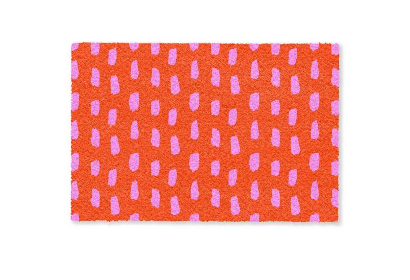 MuchoWow Fußmatte Farbe - Rosa - Rot, Rechteckig, innen Schmutzfangmatte, Tür, Schmutzfänger Flur, Teppich, 60x40 cm MuchoWow Fußmatte Farbe - Rosa - Rot, Rechteckig, innen Schmutzfangmatte, Tür, Schmutzfänger Flur, Teppich, 60x40 cm von MuchoWow