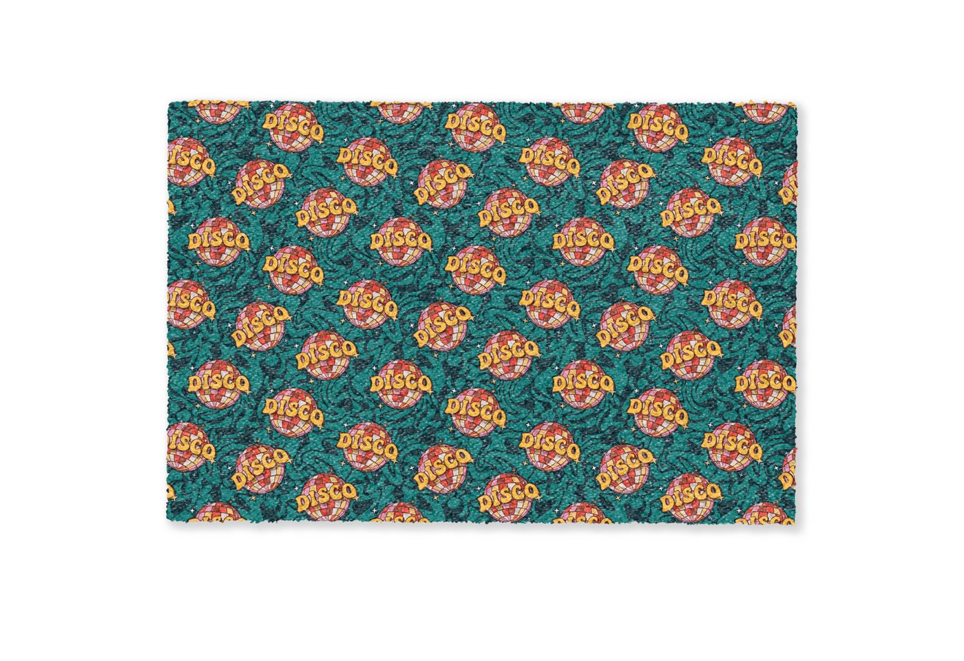 MuchoWow Fußmatte Grün - Disco - Muster, Rechteckig, innen Schmutzfangmatte, Tür, Schmutzfänger Flur, Teppich, 60x40 cm MuchoWow Fußmatte Grün - Disco - Muster, Rechteckig, innen Schmutzfangmatte, Tür, Schmutzfänger Flur, Teppich, 60x40 cm von MuchoWow