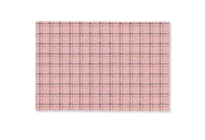 MuchoWow Fußmatte Kariert - Gemustert - Gestreift - Rosa, Rechteckig, innen Schmutzfangmatte, Tür, Schmutzfänger Flur, Teppich, 60x40 cm MuchoWow Fußmatte Kariert - Gemustert - Gestreift - Rosa, Rechteckig, innen Schmutzfangmatte, Tür, Schmutzfänger Flur, Teppich, 60x40 cm von MuchoWow