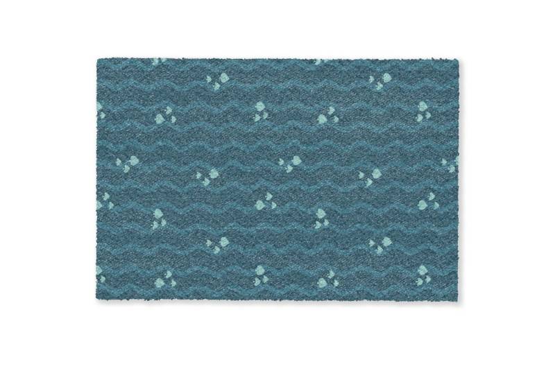 MuchoWow Fußmatte Meer - Dunkelblau - Welle - Fisch, Rechteckig, innen Schmutzfangmatte, Tür, Schmutzfänger Flur, Teppich, 60x40 cm von MuchoWow