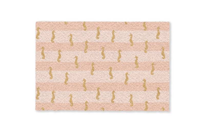 MuchoWow Fußmatte Meer - Tiere - Rosa - Seepferdchen, Rechteckig, innen Schmutzfangmatte, Tür, Schmutzfänger Flur, Teppich, 60x40 cm MuchoWow Fußmatte Meer - Tiere - Rosa - Seepferdchen, Rechteckig, innen Schmutzfangmatte, Tür, Schmutzfänger Flur, Teppich, 60x40 cm von MuchoWow