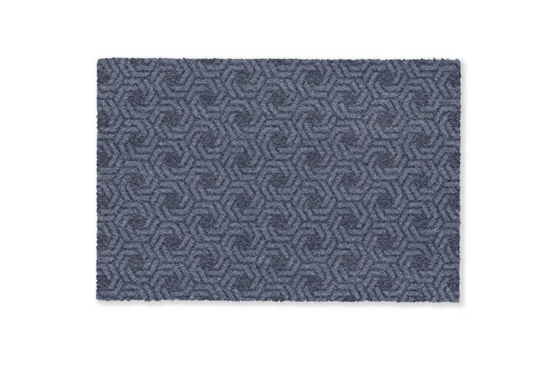 MuchoWow Fußmatte Muster - Blau - Geometrisch, Rechteckig, innen Schmutzfangmatte, Tür, Schmutzfänger Flur, Teppich, 60x40 cm MuchoWow Fußmatte Muster - Blau - Geometrisch, Rechteckig, innen Schmutzfangmatte, Tür, Schmutzfänger Flur, Teppich, 60x40 cm von MuchoWow