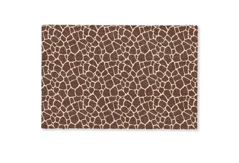MuchoWow Fußmatte Muster - Giraffe - Braun, Rechteckig, innen Schmutzfangmatte, Tür, Schmutzfänger Flur, Teppich, 60x40 cm von MuchoWow
