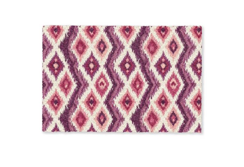 MuchoWow Fußmatte Muster - Lila - Zickzack, Rechteckig, innen Schmutzfangmatte, Tür, Schmutzfänger Flur, Teppich, 60x40 cm von MuchoWow