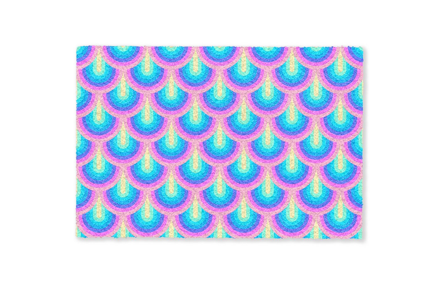 MuchoWow Fußmatte Muster - Regenbogenfächer - Neon, Rechteckig, innen Schmutzfangmatte, Tür, Schmutzfänger Flur, Teppich, 60x40 cm MuchoWow Fußmatte Muster - Regenbogenfächer - Neon, Rechteckig, innen Schmutzfangmatte, Tür, Schmutzfänger Flur, Teppich, 60x40 cm von MuchoWow