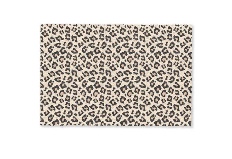 MuchoWow Fußmatte Pantherdruck - Muster - Braun, Rechteckig, innen Schmutzfangmatte, Tür, Schmutzfänger Flur, Teppich, 60x40 cm MuchoWow Fußmatte Pantherdruck - Muster - Braun, Rechteckig, innen Schmutzfangmatte, Tür, Schmutzfänger Flur, Teppich, 60x40 cm von MuchoWow