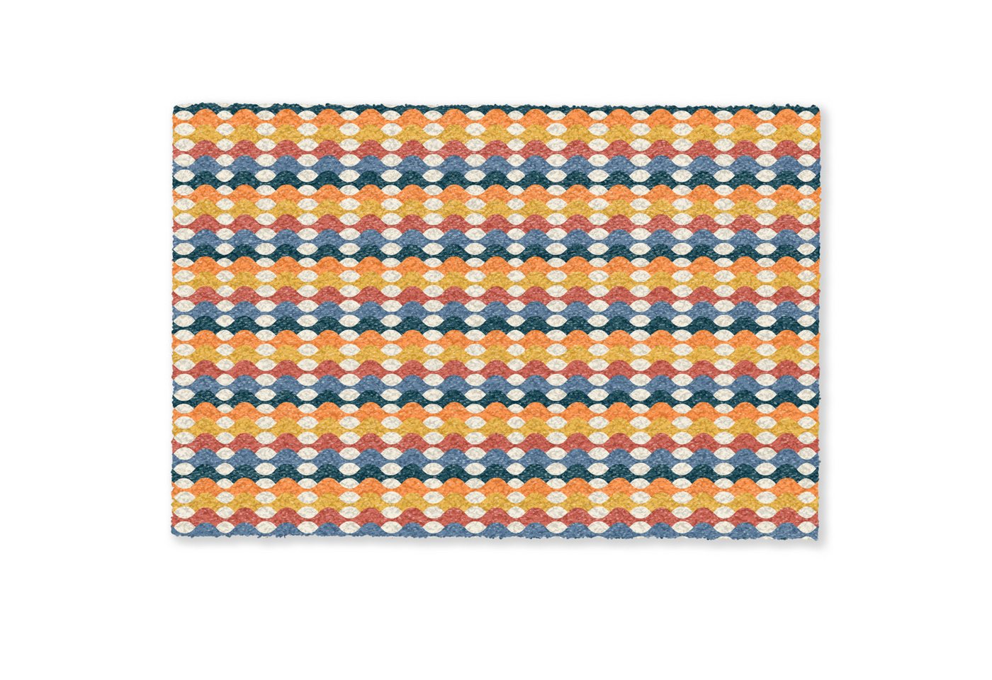 MuchoWow Fußmatte Retro - Disco - Wellen, Rechteckig, innen Schmutzfangmatte, Tür, Schmutzfänger Flur, Teppich, 60x40 cm MuchoWow Fußmatte Retro - Disco - Wellen, Rechteckig, innen Schmutzfangmatte, Tür, Schmutzfänger Flur, Teppich, 60x40 cm von MuchoWow