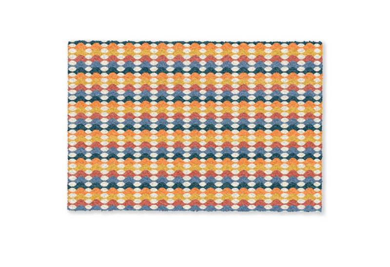 MuchoWow Fußmatte Retro - Disco - Wellen, Rechteckig, innen Schmutzfangmatte, Tür, Schmutzfänger Flur, Teppich, 60x40 cm MuchoWow Fußmatte Retro - Disco - Wellen, Rechteckig, innen Schmutzfangmatte, Tür, Schmutzfänger Flur, Teppich, 60x40 cm von MuchoWow