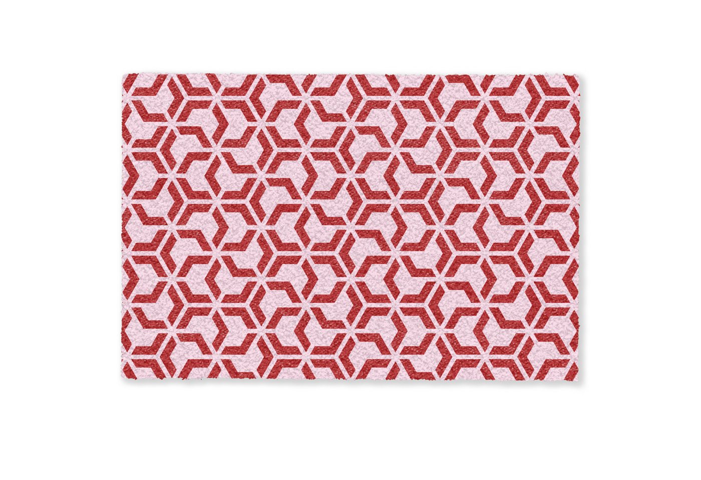 MuchoWow Fußmatte Rosa - Rot - Geometrisch - Muster, Rechteckig, innen Schmutzfangmatte, Tür, Schmutzfänger Flur, Teppich, 60x40 cm MuchoWow Fußmatte Rosa - Rot - Geometrisch - Muster, Rechteckig, innen Schmutzfangmatte, Tür, Schmutzfänger Flur, Teppich, 60x40 cm von MuchoWow