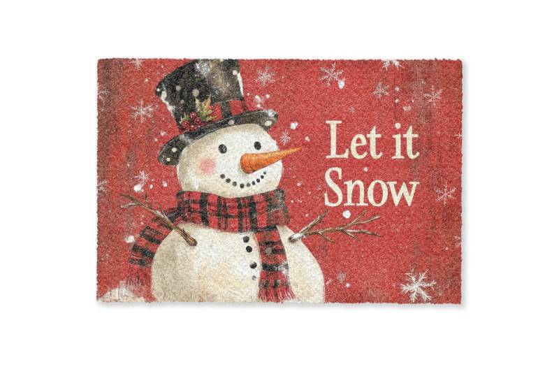MuchoWow Fußmatte Schneespaß - Winter - Schneemann, Rechteckig, innen Schmutzfangmatte, Tür, Schmutzfänger Flur, Teppich, 60x40 cm MuchoWow Fußmatte Schneespaß - Winter - Schneemann, Rechteckig, innen Schmutzfangmatte, Tür, Schmutzfänger Flur, Teppich, 60x40 cm von MuchoWow