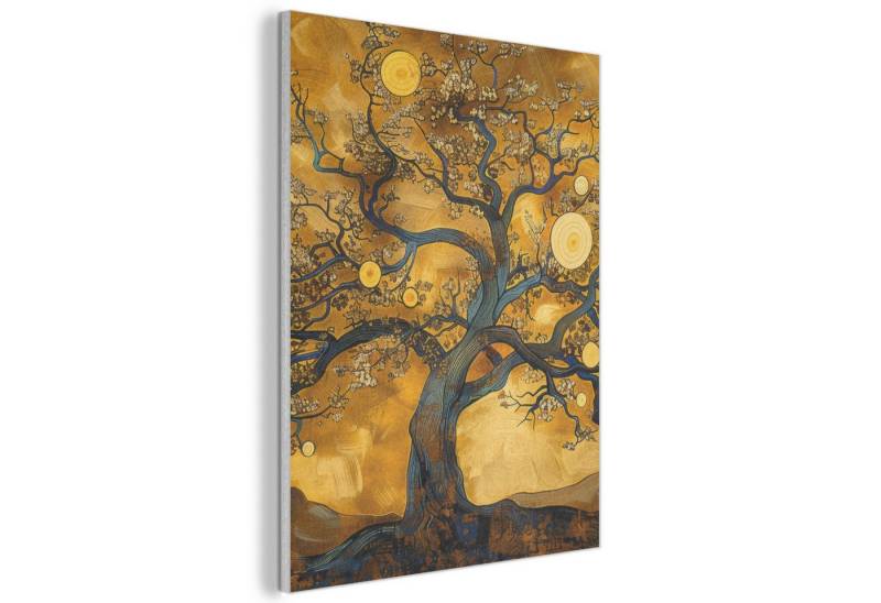 MuchoWow Gemälde Baum - Baum des Lebens - Abstrakt - Gold, Fotodruck (1 St), Akustikpaneele, Wandpaneele, Schalldämmung, Akustikbilder 30x40 cm von MuchoWow