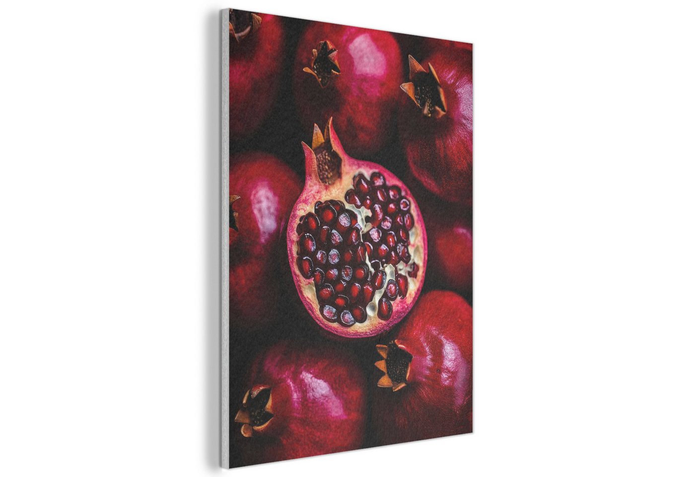 MuchoWow Gemälde Granatapfel - Rot - Obst, Fotodruck (1 St), Akustikpaneele, Wandpaneele, Schalldämmung, Akustikbilder 30x40 cm von MuchoWow