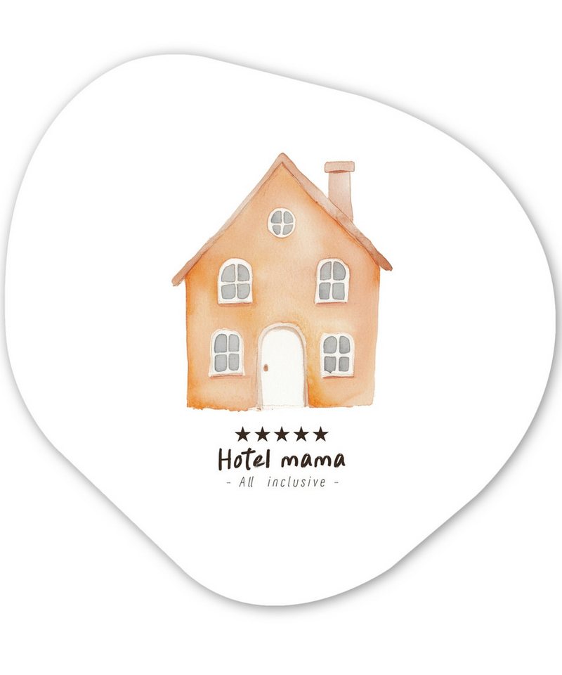 MuchoWow Gemälde Orange - Landhaus - Angebot - Hotel, Fotodruck (1 St), Wandbild Abstrakt, Wohnzimmer Schlafzimmer Wanddekoration, 40x40 cm von MuchoWow
