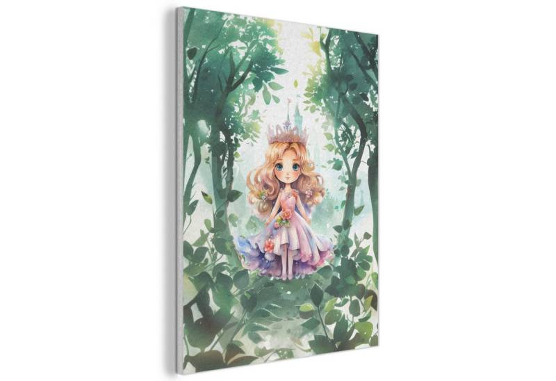 MuchoWow Gemälde Prinzessin - Mädchen - Schloss - Märchen, Fotodruck (1 St), Akustikpaneele, Wandpaneele, Schalldämmung, Akustikbilder 30x40 cm von MuchoWow