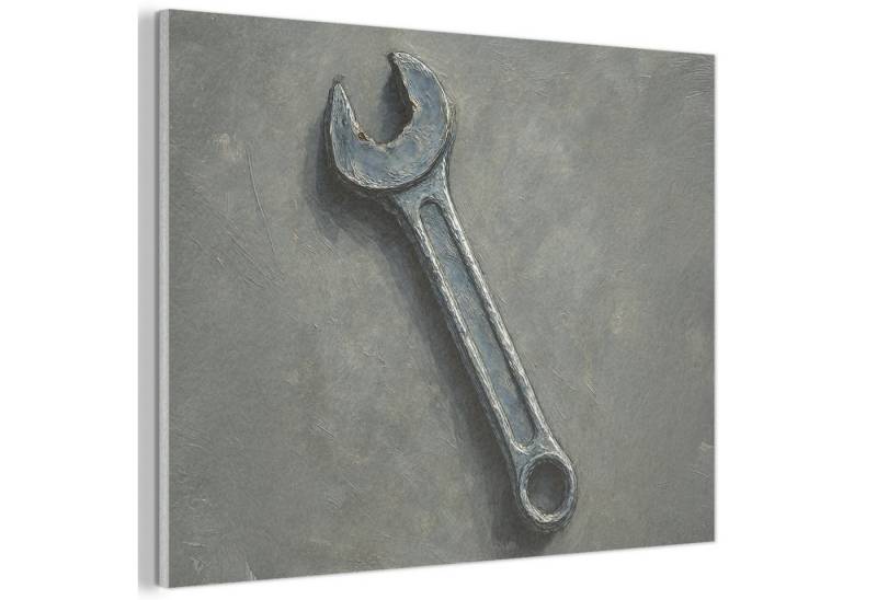 MuchoWow Gemälde Schraubenschlüssel - Malerei - Werkzeuge - Farbe, Fotodruck (1 St), Akustikpaneele, Wandpaneele, Schalldämmung, Akustikbilder 30x40 cm von MuchoWow