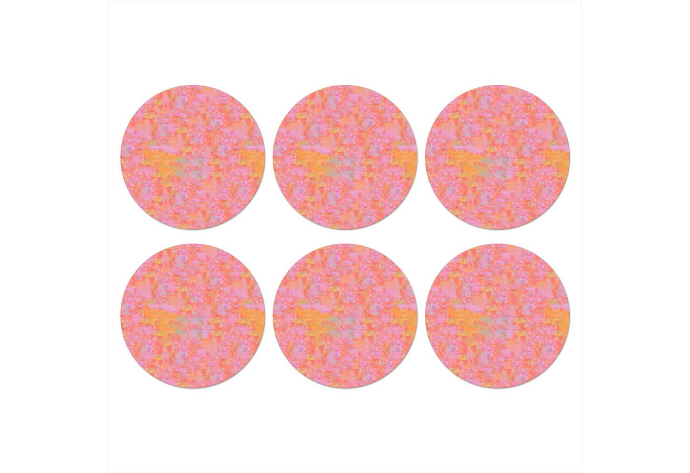 MuchoWow Glasuntersetzer Fließend - Öl - Farbe - Texturen - Multi - Pfirsich, Zubehör für Gläser, 6-tlg., Getränkeuntersetzer, Rund, Tassenuntersetzer Kork, 10x10 cm MuchoWow Glasuntersetzer Fließend - Öl - Farbe - Texturen - Multi - Pfirsich, Zubehör für Gläser, 6-tlg., Getränkeuntersetzer, Rund, Tassenuntersetzer Kork, 10x10 cm von MuchoWow