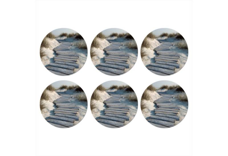 MuchoWow Glasuntersetzer Pfad - Regale - Dünen - Gras, Zubehör für Gläser, 6-tlg., Getränkeuntersetzer, Rund, Tassenuntersetzer Kork, 10x10 cm MuchoWow Glasuntersetzer Pfad - Regale - Dünen - Gras, Zubehör für Gläser, 6-tlg., Getränkeuntersetzer, Rund, Tassenuntersetzer Kork, 10x10 cm von MuchoWow