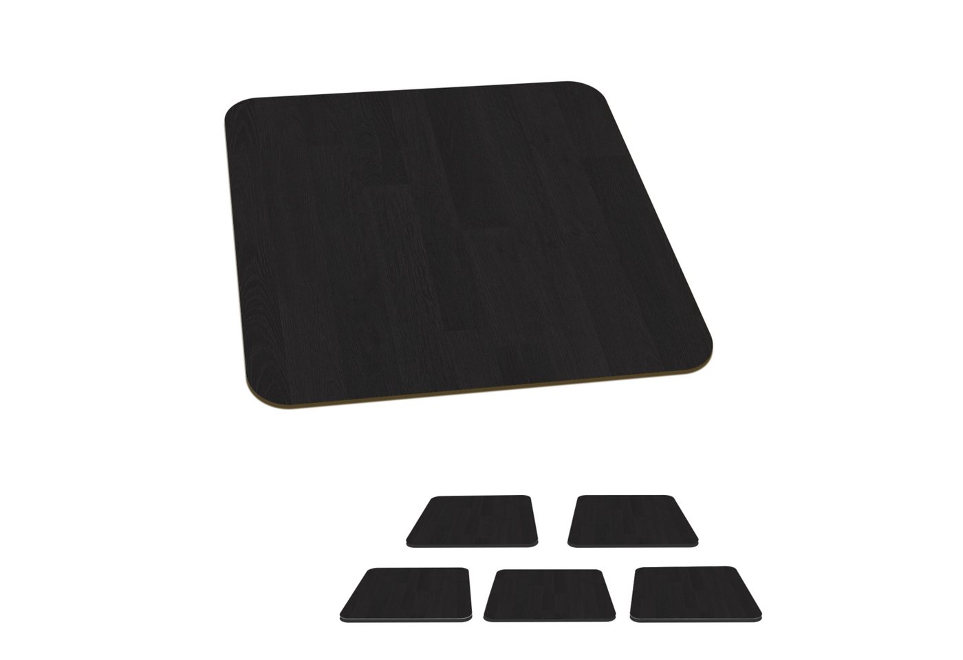 MuchoWow Glasuntersetzer Regal - Schwarz - Muster, Zubehör für Gläser, 6-tlg., Tassenuntersetzer Kork, Quadrat, Untersetzer Set Gläser, 10x10 cm MuchoWow Glasuntersetzer Regal - Schwarz - Muster, Zubehör für Gläser, 6-tlg., Tassenuntersetzer Kork, Quadrat, Untersetzer Set Gläser, 10x10 cm von MuchoWow
